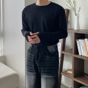 흰색면티 흰티 남자레이어드티 착용 후기 | 사이즈/핏 총정리 - 상품 이미지 3