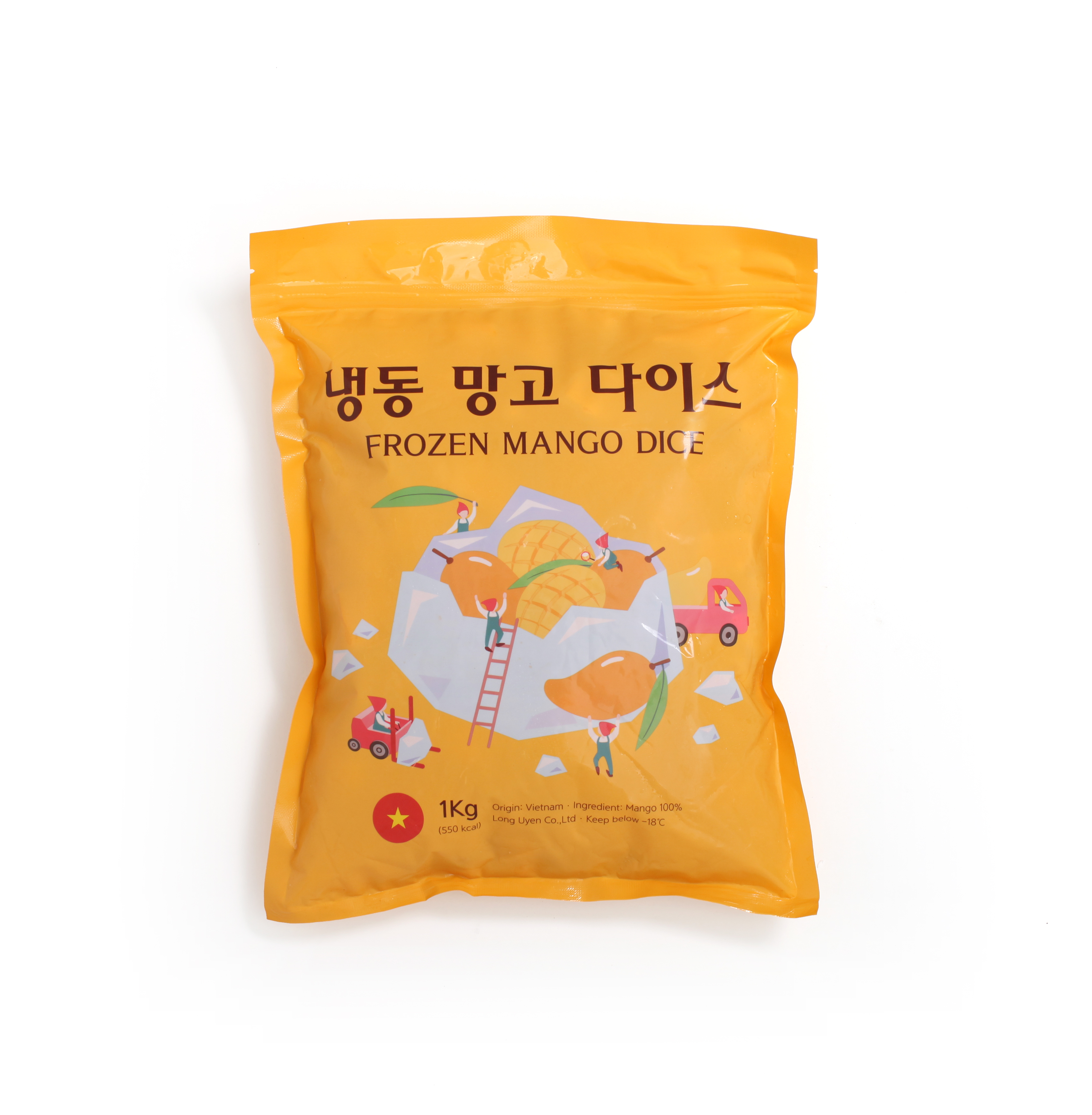 냉동망고다이스 1kg, 10개 10kg(1박스) - 상세 이미지 5