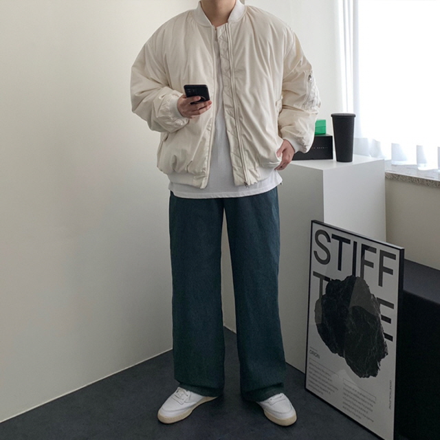 겨울항공점퍼 MA1 블루종 항공패딩 이미지 4