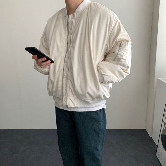 겨울항공점퍼 MA1 블루종 항공패딩 상품 이미지