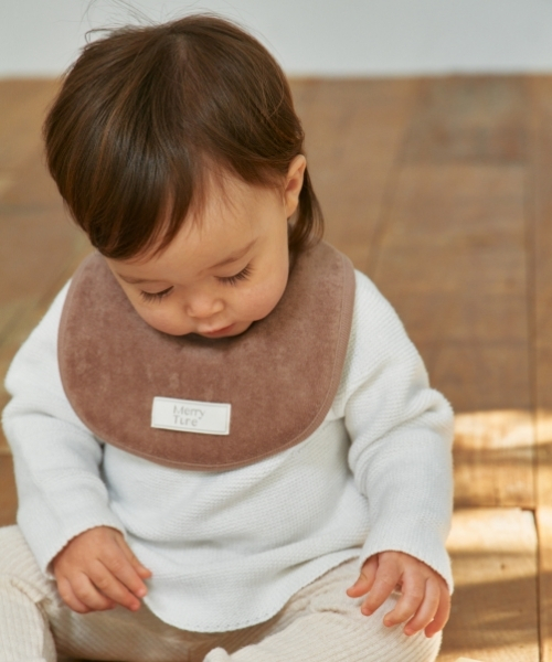 메리튠 에센셜 양면 테리 신생아 아기 이유식 턱받이 침받이 스카프빕