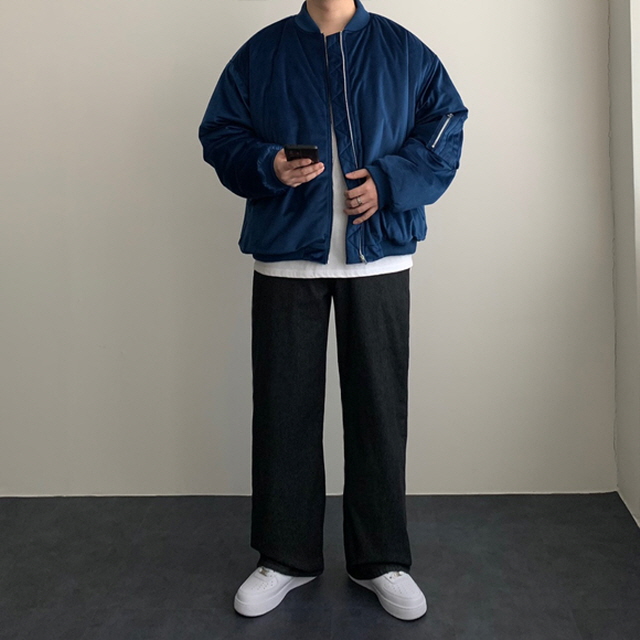 겨울항공점퍼 MA1 블루종 항공패딩 상품 이미지