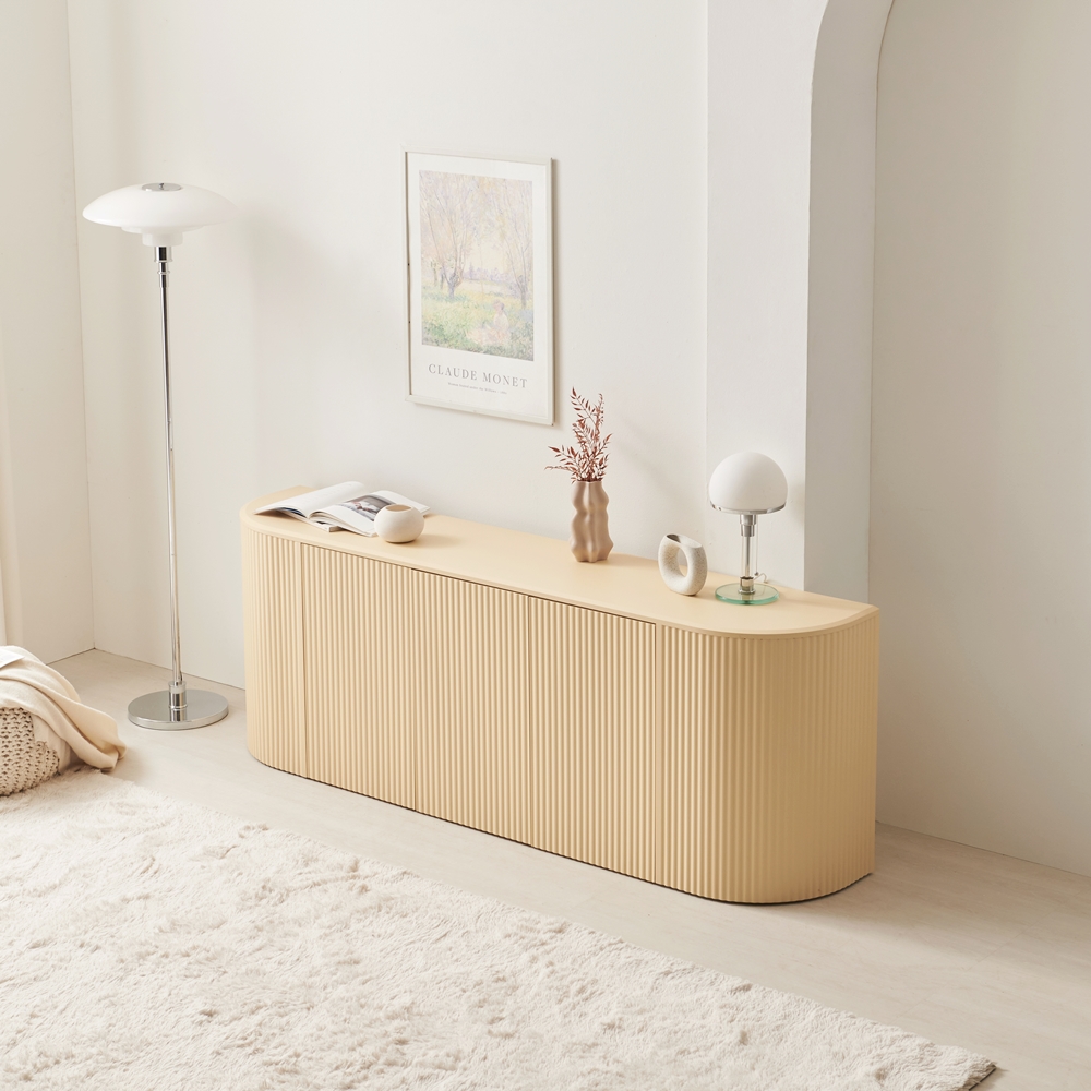 치즈퐁 높은거실장 템바보드 수납장 티비다이 tv장식장 1600