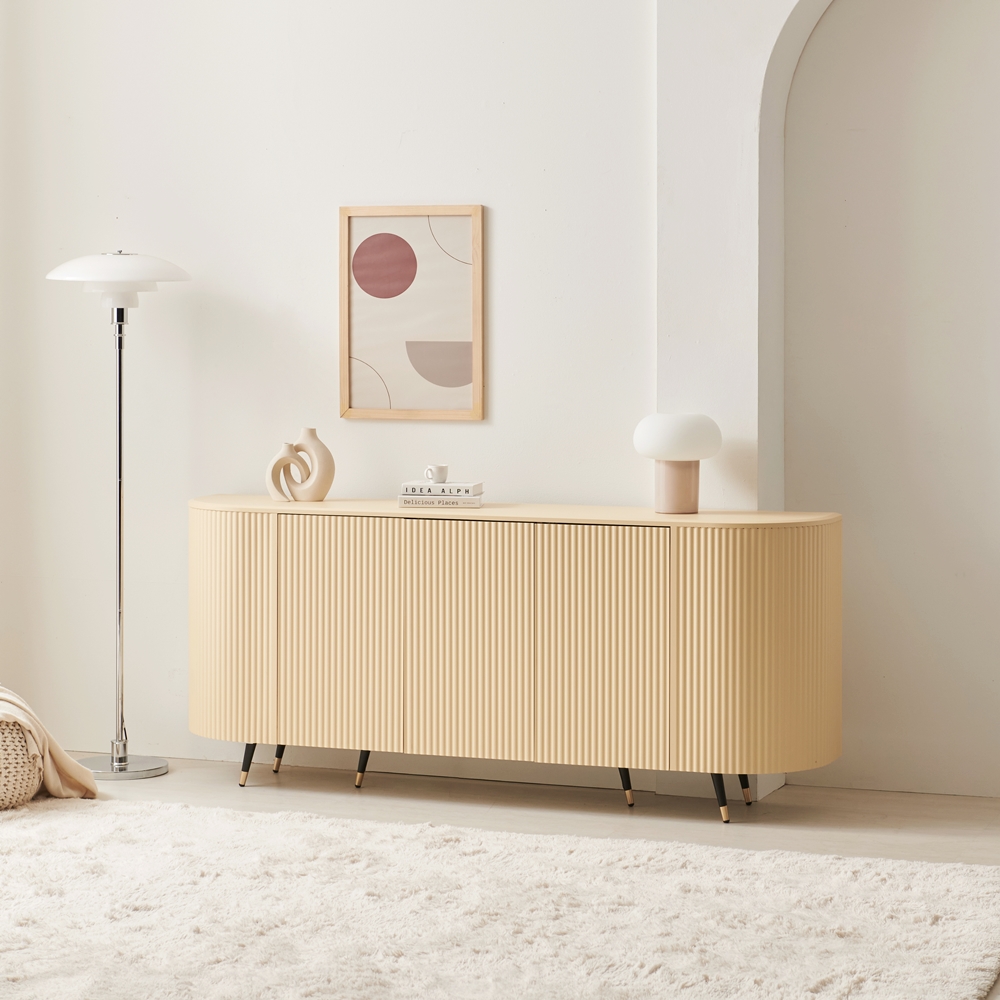 치즈퐁 높은거실장 템바보드 수납장 티비다이 tv장식장 1600