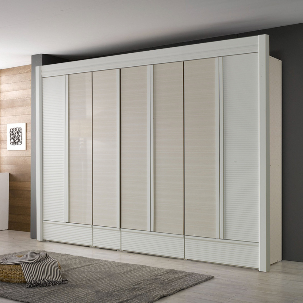 시리즈B 장농 이불장 안방옷장 2590mm 9자장롱 트루화이트, 화이트