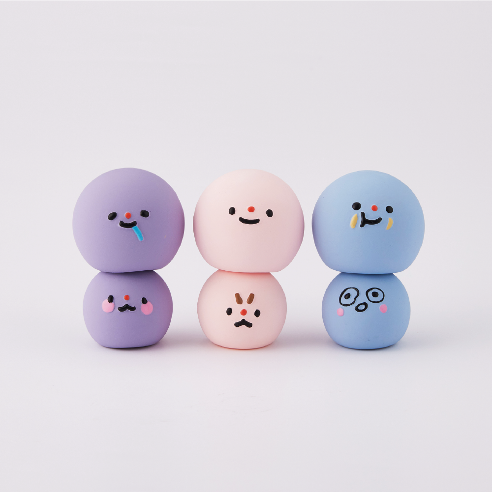[아아랜드] 동그리 4cm(핑크) 라텍스토이 삑삑이 강아지 분리불안 장난감