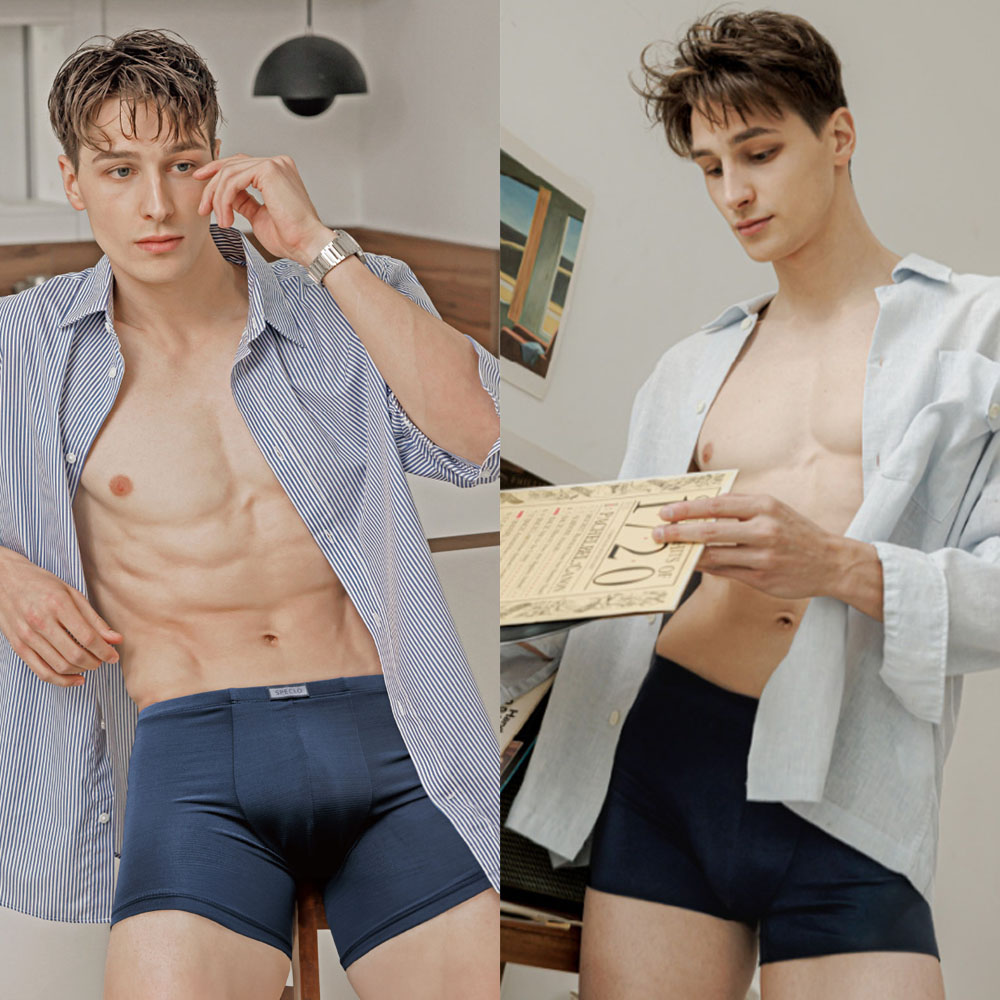 남성 드로즈 팬티 남자 속옷 사각팬티 쿨 기능성 드로우즈 세트 - 메인 이미지
