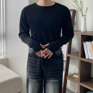 흰색면티 흰티 남자레이어드티 착용 후기 | 사이즈/핏 총정리 - 상품 이미지 2