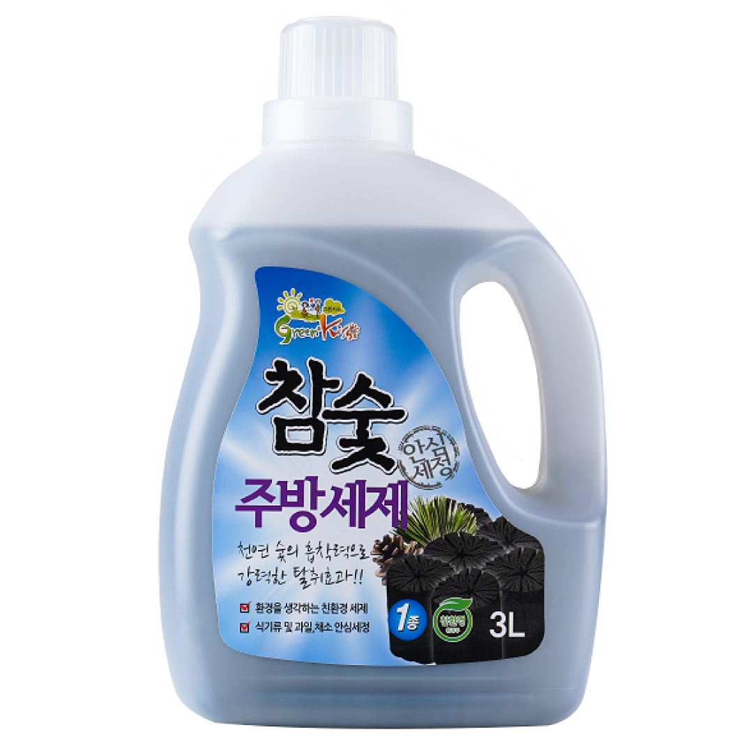 형원 참숯 주방세제 천연재료 친환경 안심세제 3L