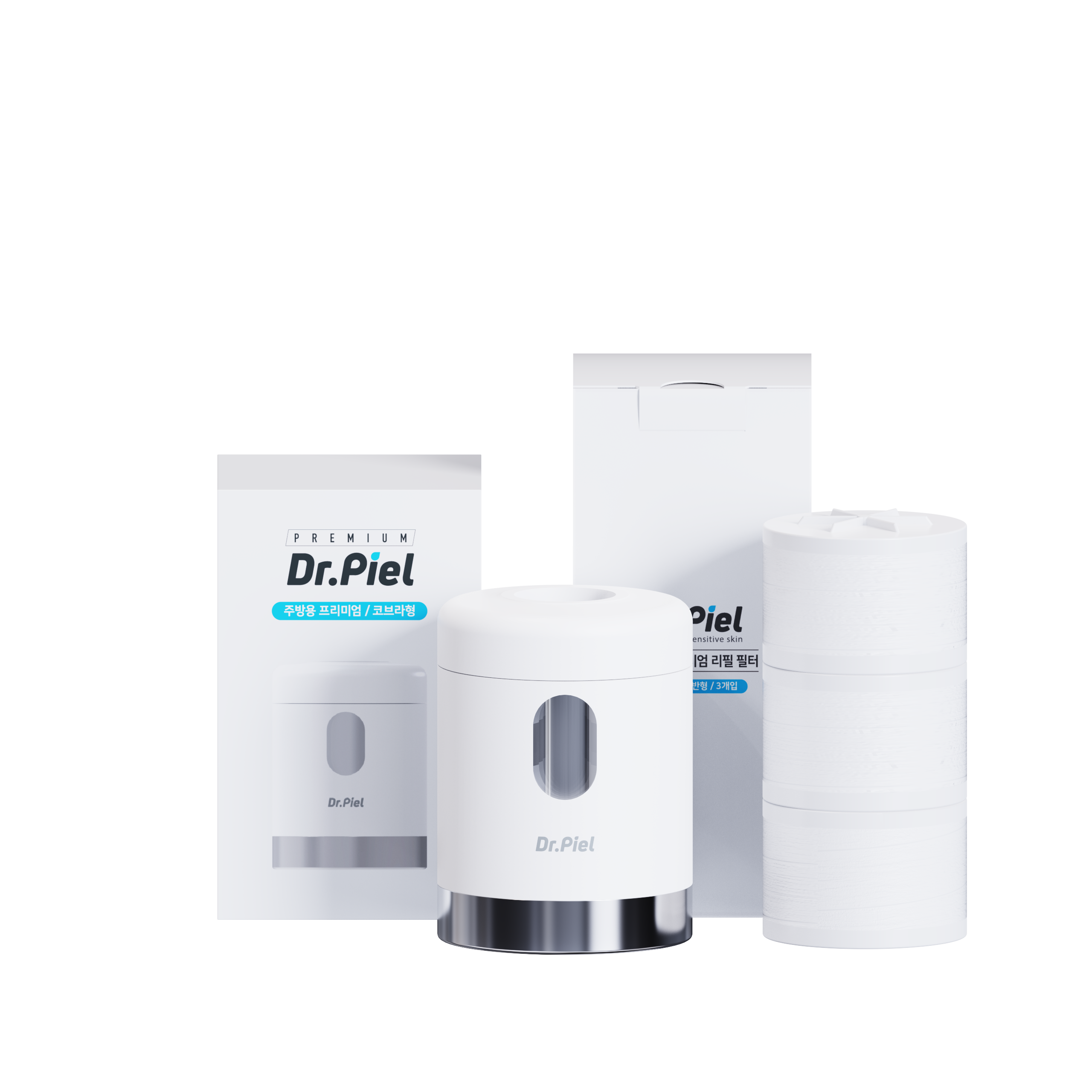 프리미엄 주방용 1년세트 본품+고급형 필터(녹물+염소제거) 3ea
