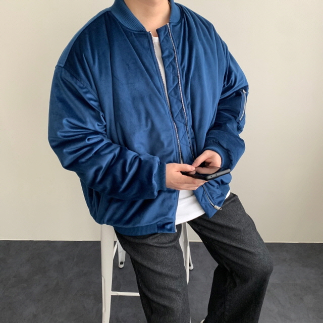 겨울항공점퍼 MA1 블루종 항공패딩 상품 이미지
