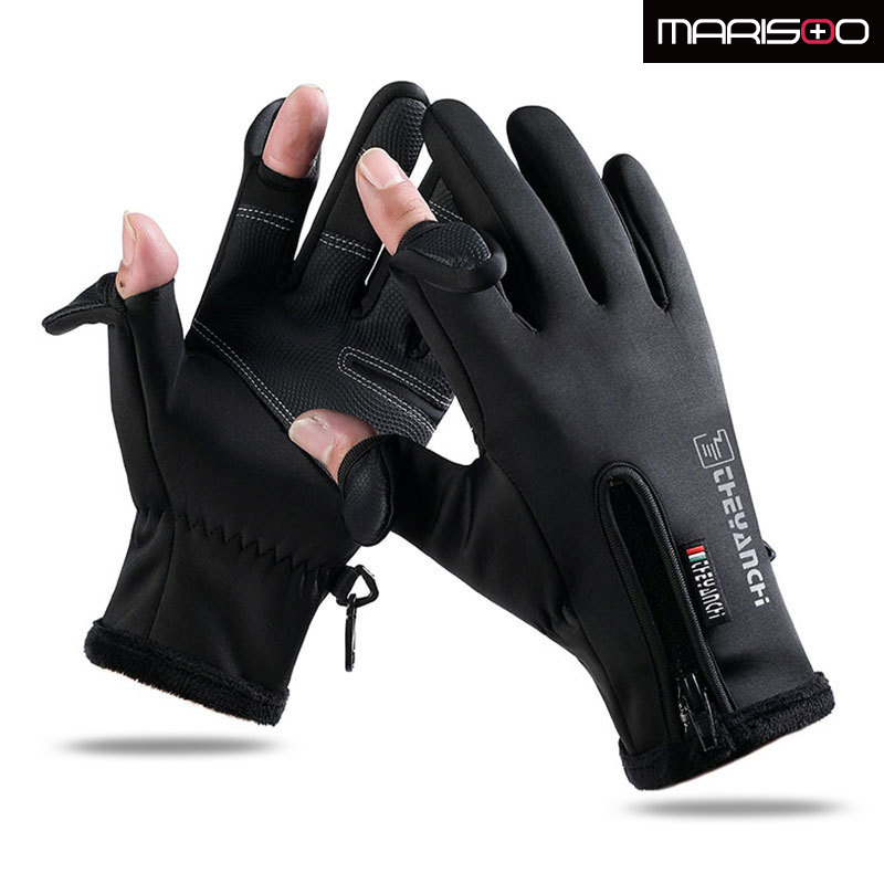 마리수 겨울 낚시 장갑 방한 동계 2컷 핸드폰 터치기능 제품 이미지