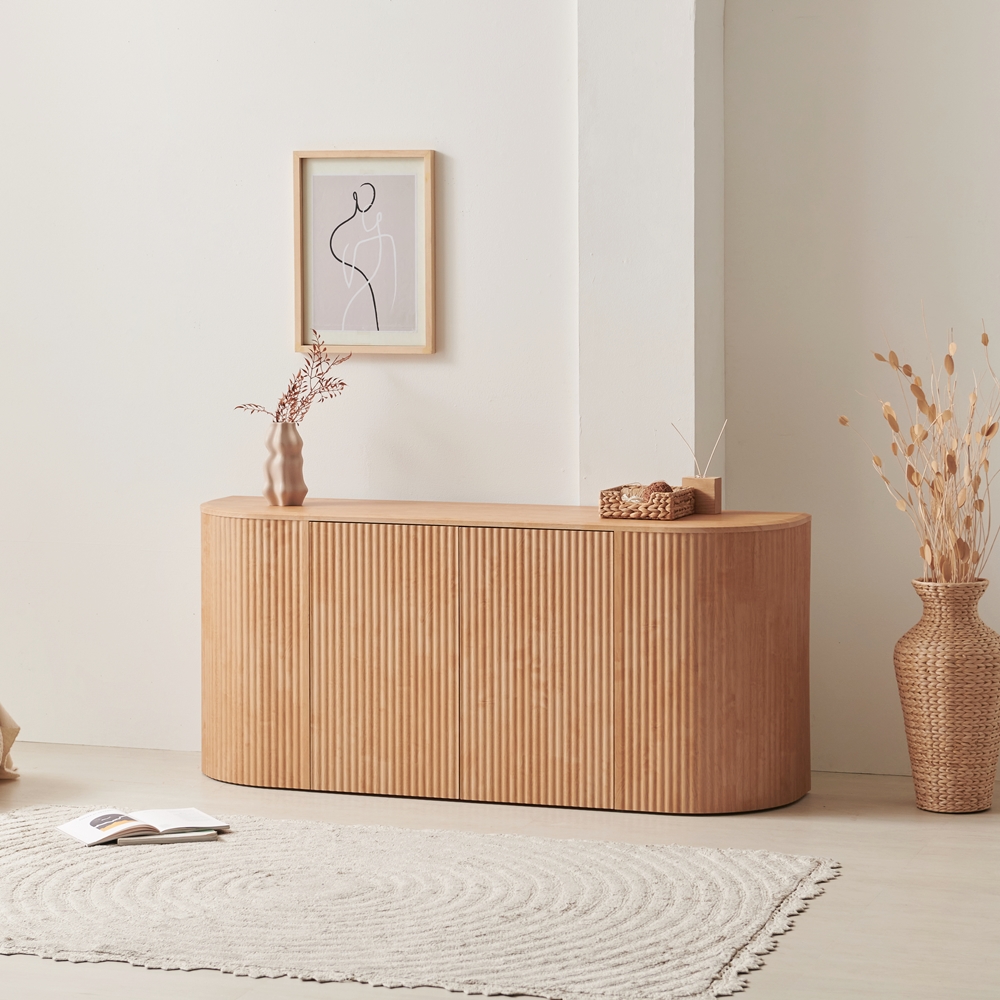 치즈퐁 높은거실장 템바보드 수납장 티비다이 tv장식장 1600