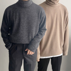 남자목티 남성폴라티 착용 후기 | 사이즈/핏 총정리 - 상품 이미지 1