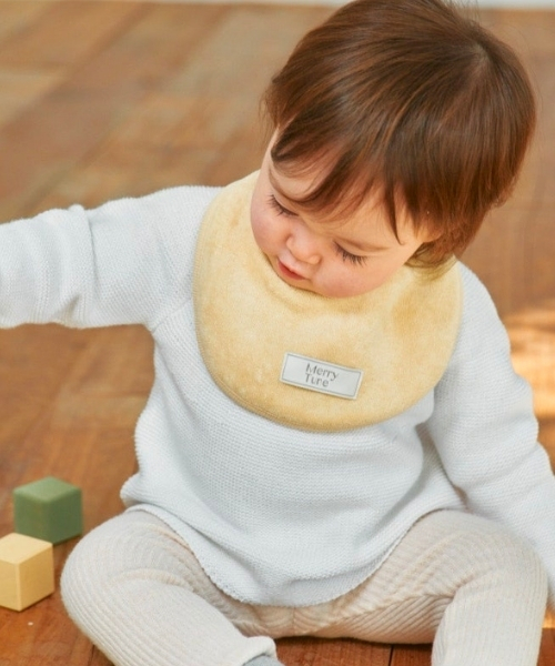 메리튠 에센셜 양면 테리 신생아 아기 이유식 턱받이 침받이 스카프빕