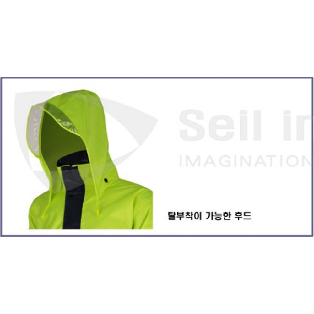 제비표 우의 형광 안전 우비 상의 si-170 오토바이 라이더 배달 si170 우체국 - 상세 이미지 4
