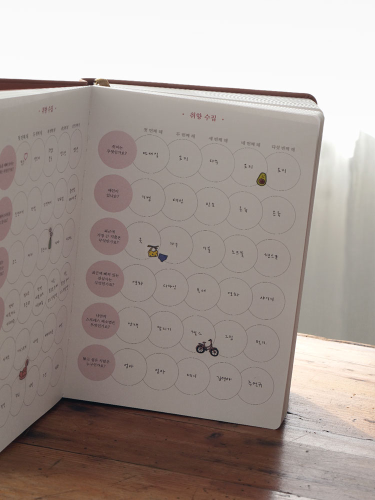 리훈 오늘기억 5년다이어리 성인 감사 일기 육아 성장 일기장 만년다이어리