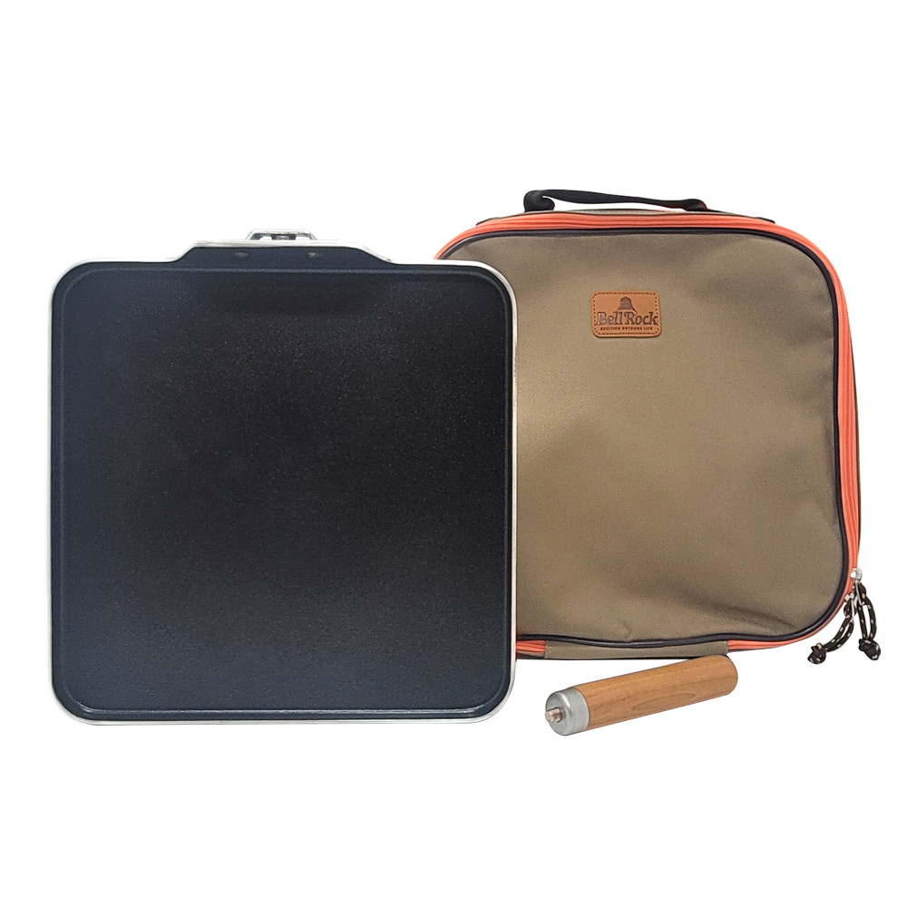 벨락 사각 그리들팬 스텐 / 캠핑그릴팬 통3중 스테인리스