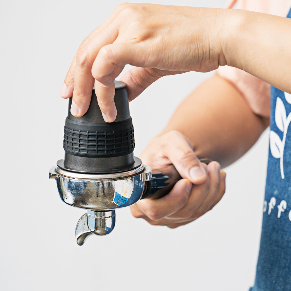 칼딘 스테인리스 커피 도징컵 ek43 도징툴 템퍼 안티 슬립 도징컵