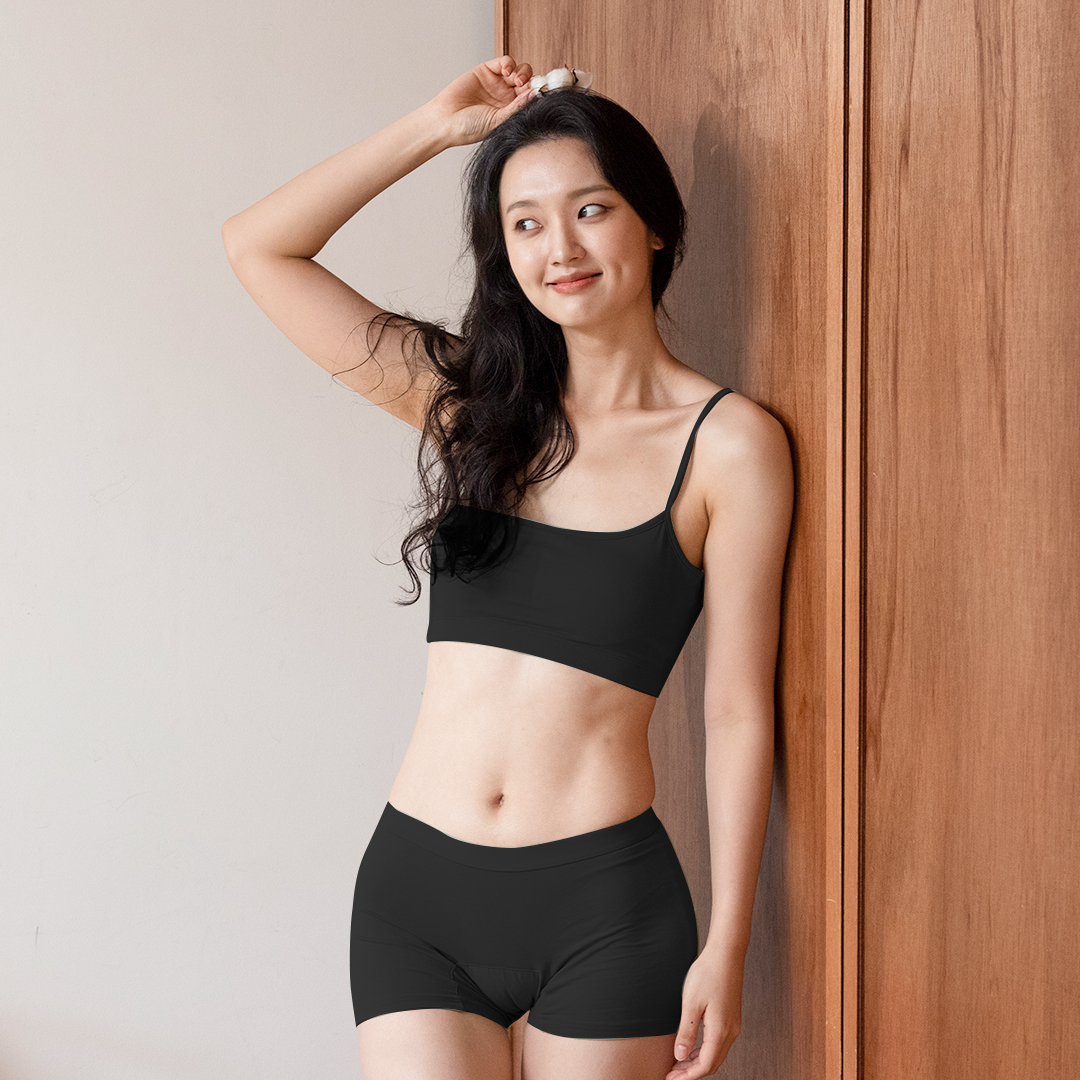 싸이클린 브라팬티세트 브라렛 여성면팬티 노라이너 편한 오가닉 여자속옷 수면브라 와이어리스 이미지 7