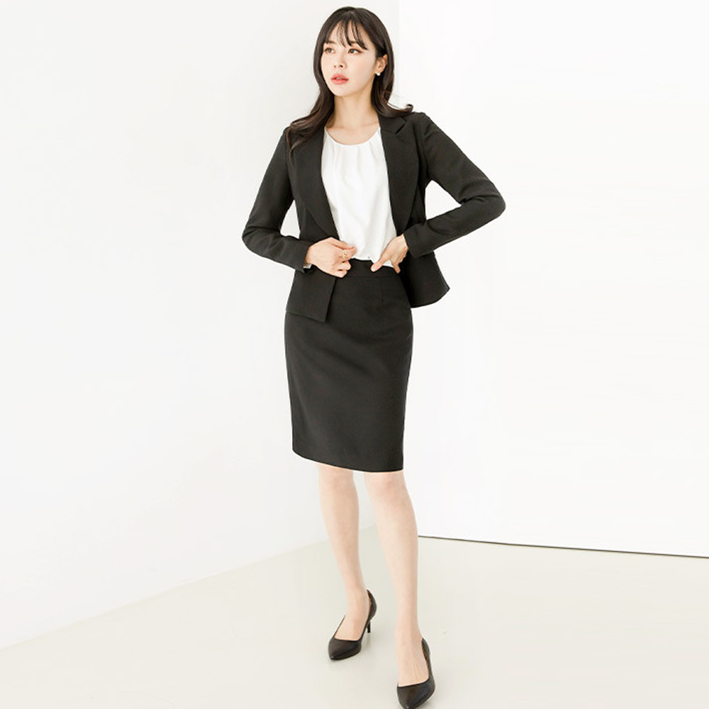 빅사이즈 면접 여성 투피스 정장 세트 셋업 [고급]