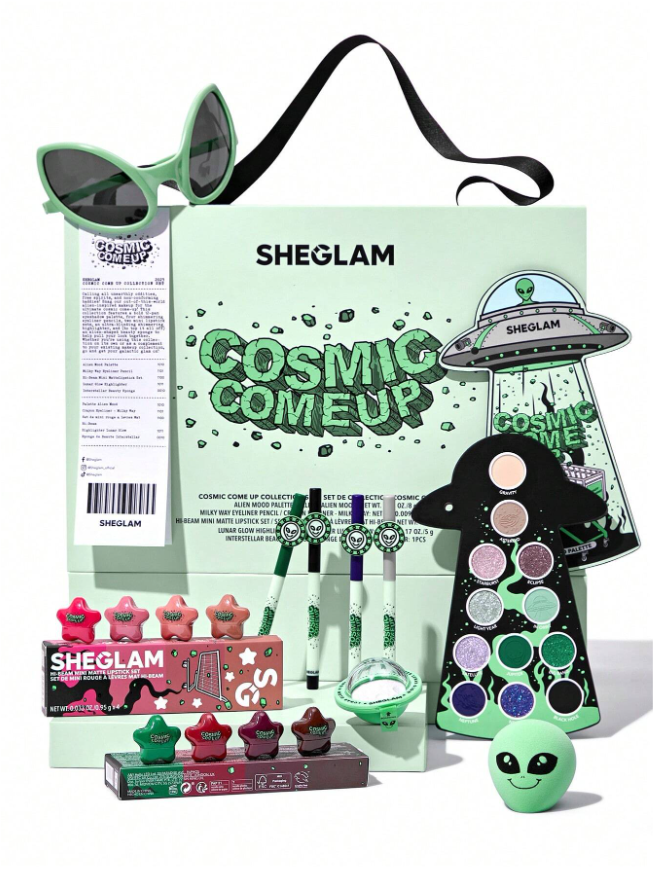 쉬글램 하이라이터 sheglam cosmic come up 컬렉션 외계인 화장품 세트 - 상품 이미지