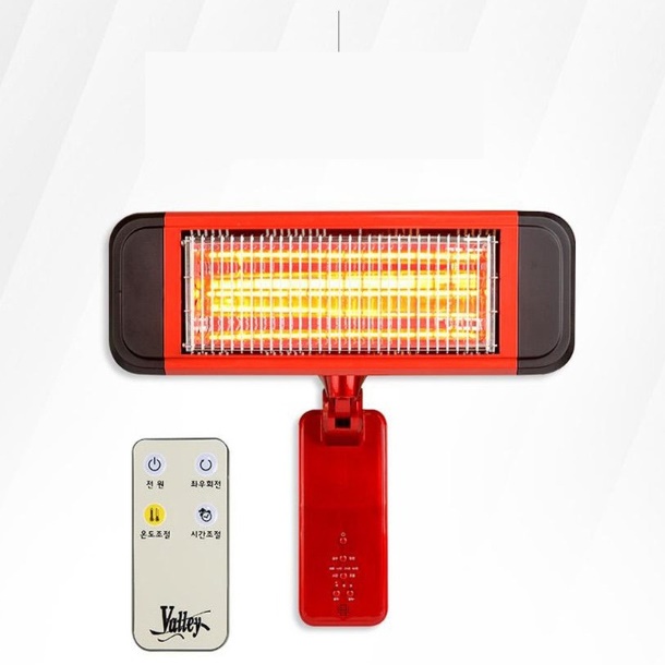 벽걸이 온열기 벽걸이 난로 근적외선 히터 온 열 선풍기 난로