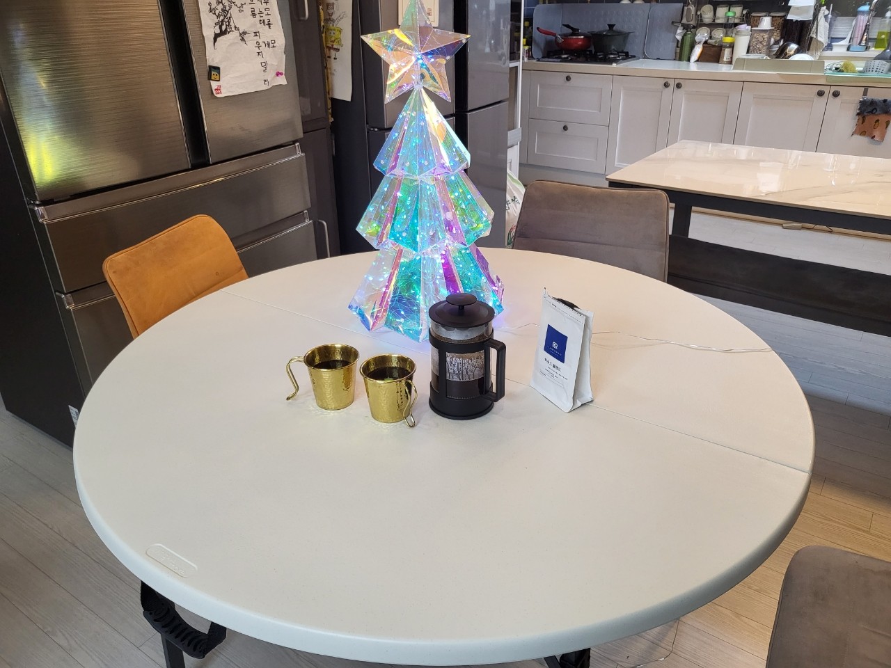 브로몰딩 원형 테이블 접이식 야외테이블 식탁 카페 행사용 1220 1520 1820