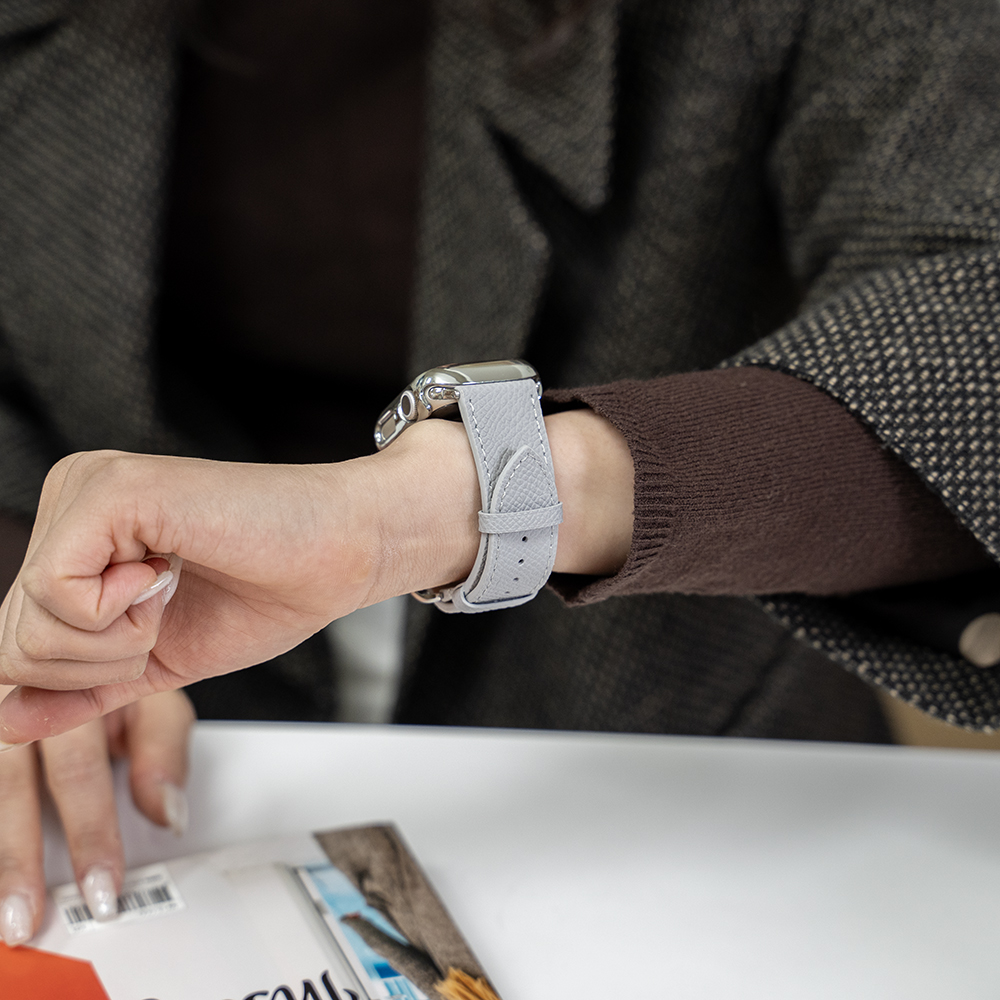 애플워치 가죽 스트랩 11 10 SE 3 에토프 앱송 울트라 줄질