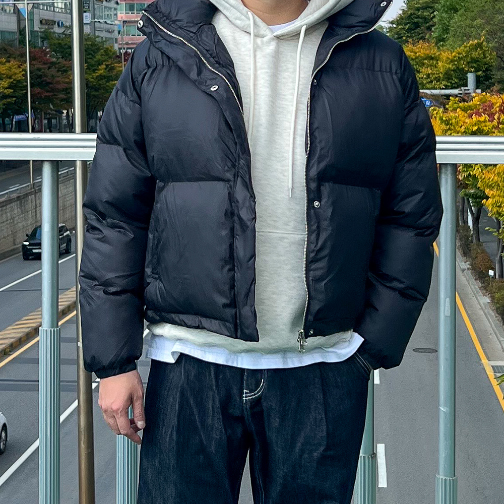 푸퍼패딩 웰론패딩 남자크롭패딩 1 - 상세 이미지 4