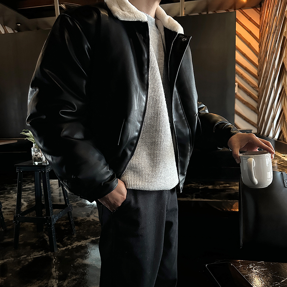 남자무스탕 퍼 양털무스탕자켓 이미지 3