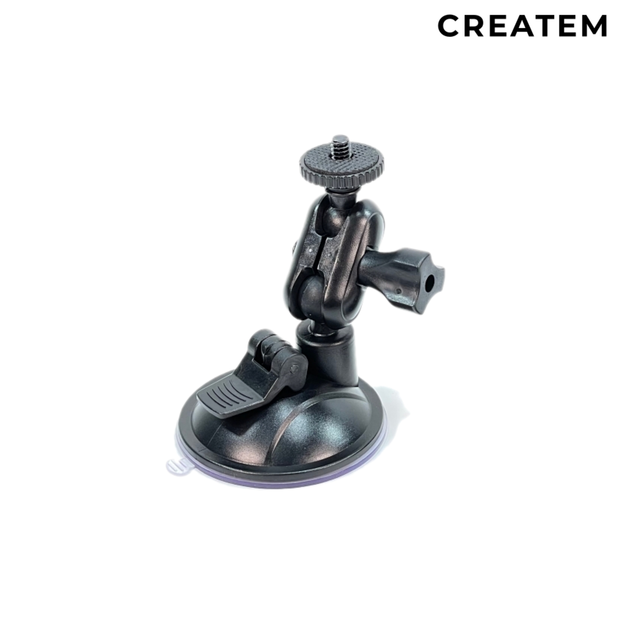 듀얼볼헤드 고프로 흡착 마운트 (1/4인치 나사) - 액션캠 흡착식카메라거치대