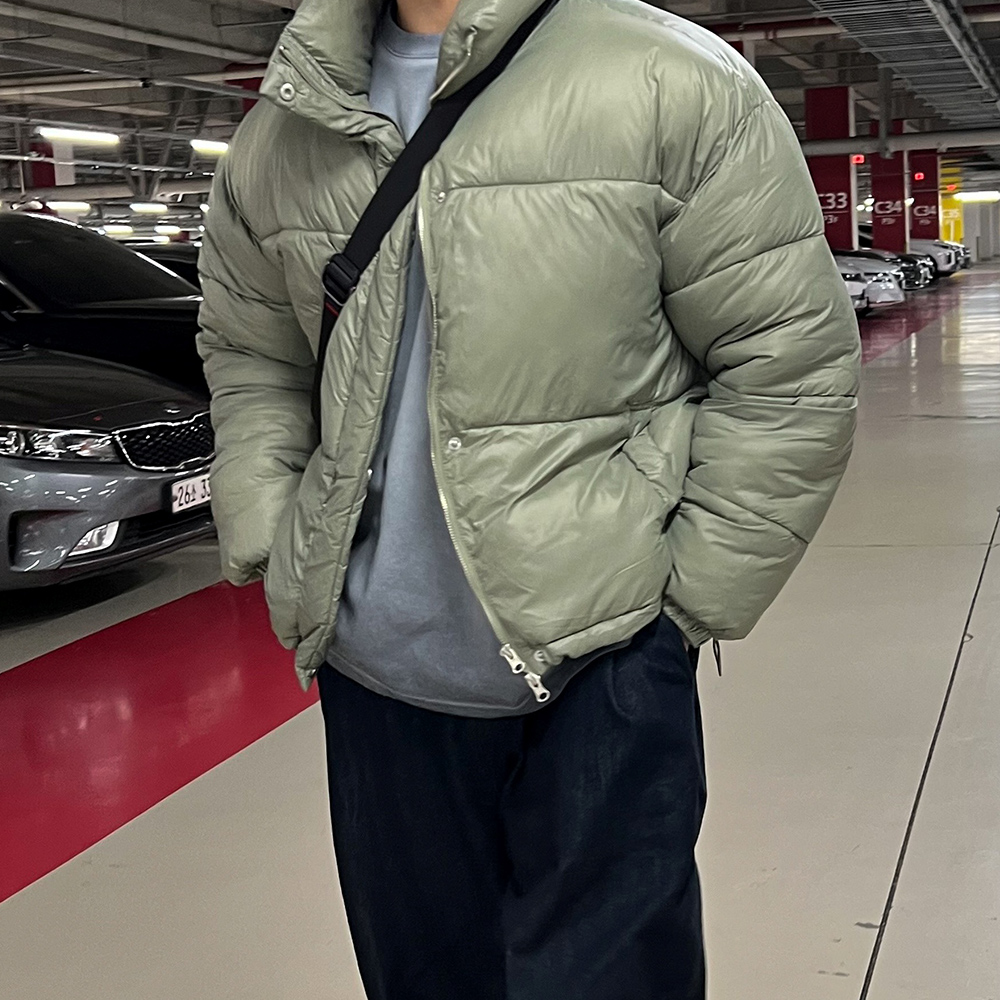 푸퍼패딩 웰론패딩 남자크롭패딩 1 - 상세 이미지 2