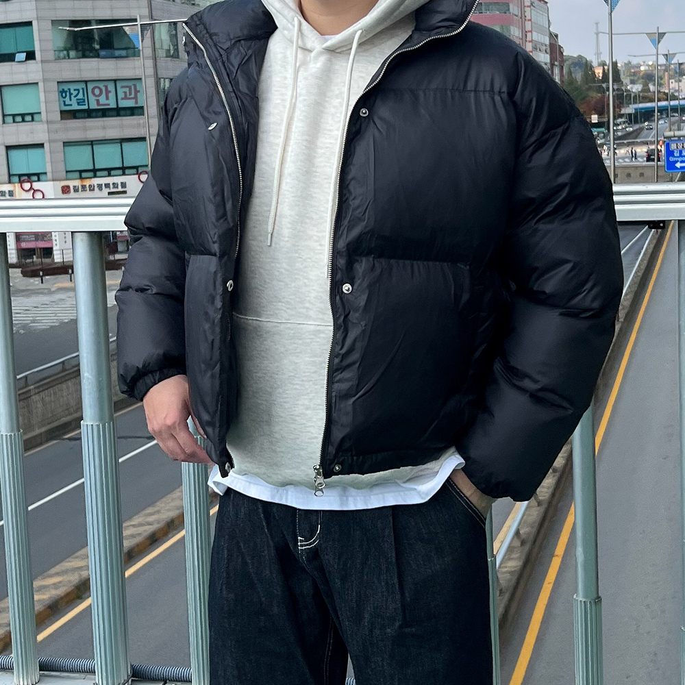 푸퍼패딩 웰론패딩 남자크롭패딩 1 이미지 6