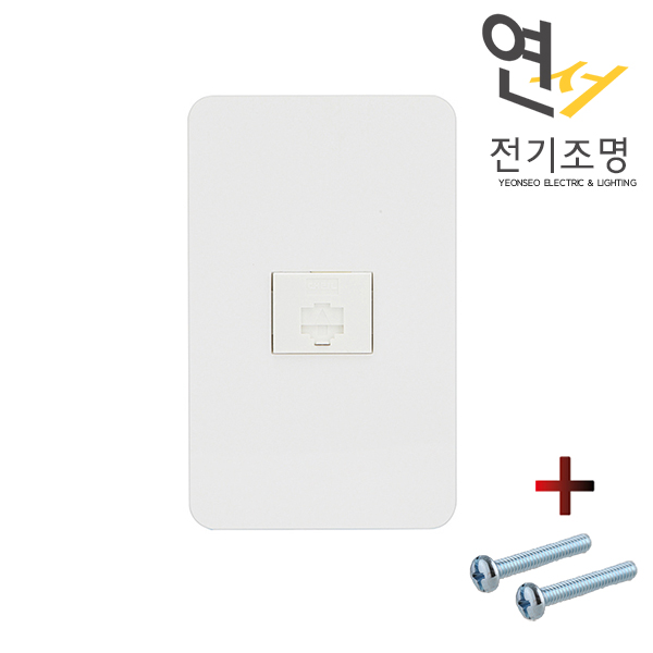 제일 디아트 2구 스위치 단로 전등 스위치 커버 화이트