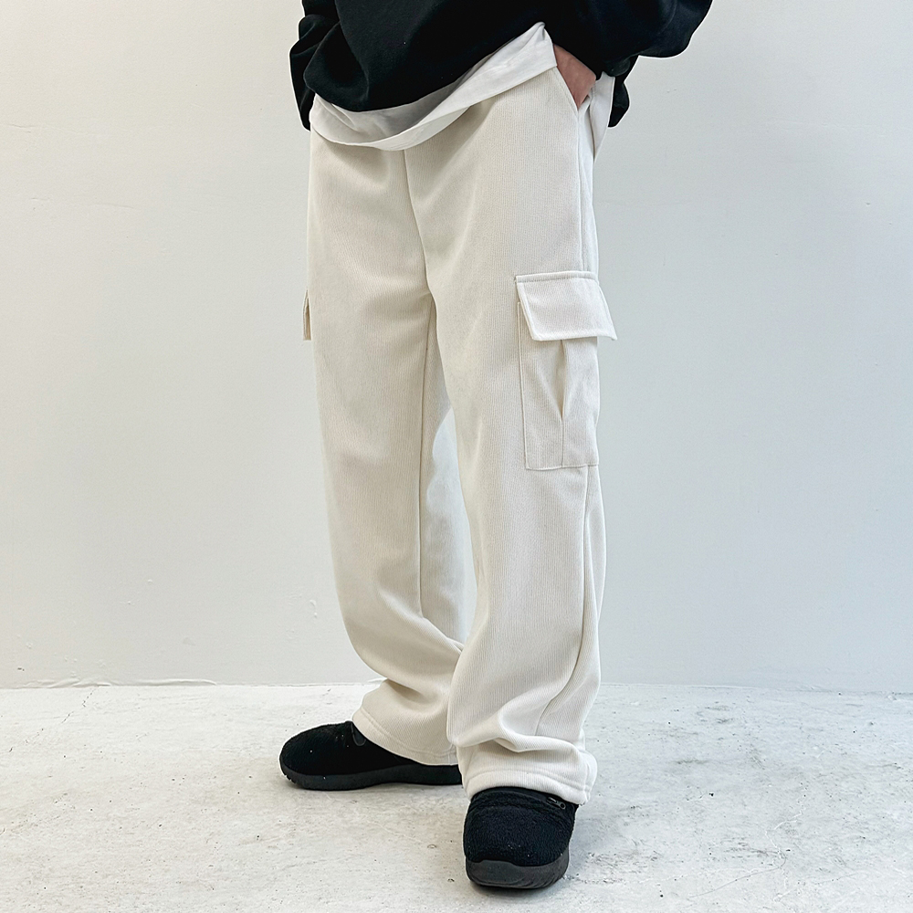 1+1 남자골덴조거팬츠 기모카고바지 양털바지 이미지 4