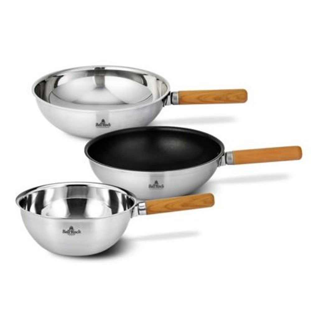 벨락 궁중팬 24cm 스텐 캠핑웍 오뎅냄비 후라이팬 통3중