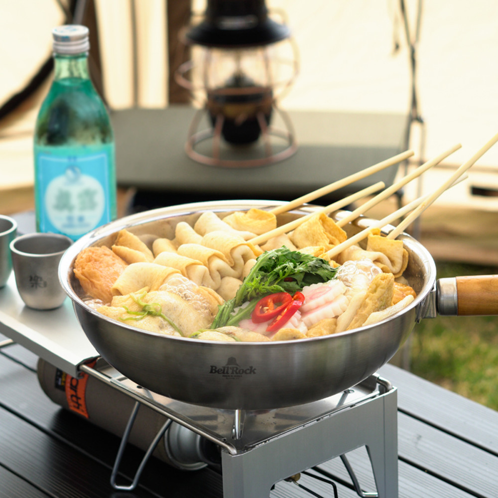 벨락 궁중팬 24cm 스텐 캠핑웍 오뎅냄비 후라이팬 통3중