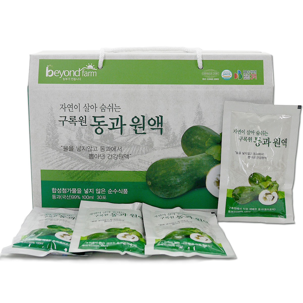 구록원 동과즙 100ml 30포 동과원액 동아호박즙 동과 차 주스 - 상품 이미지