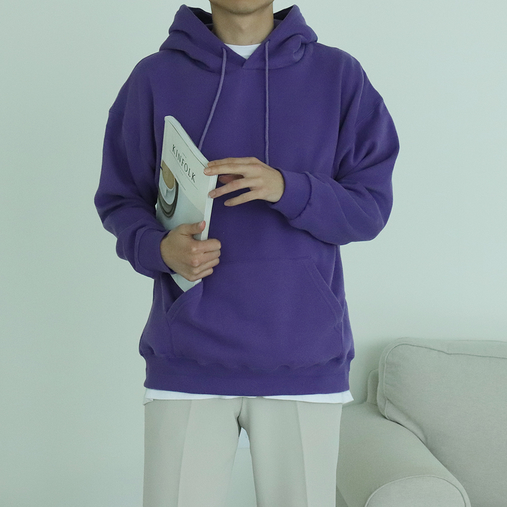 남자기모후드티 남성 오버핏 모자큰 양기모 후드티 이미지 2