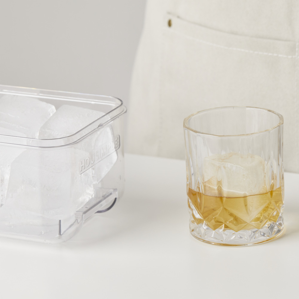 자이언트푸쉬 실리콘 얼음트레이 1단 세트 8구 하이볼 얼음틀 얼음보관통