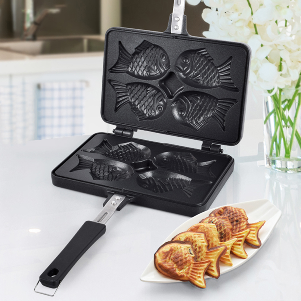 붕어빵기계 가정용 미니 붕어빵 만들기 4구 기름솔