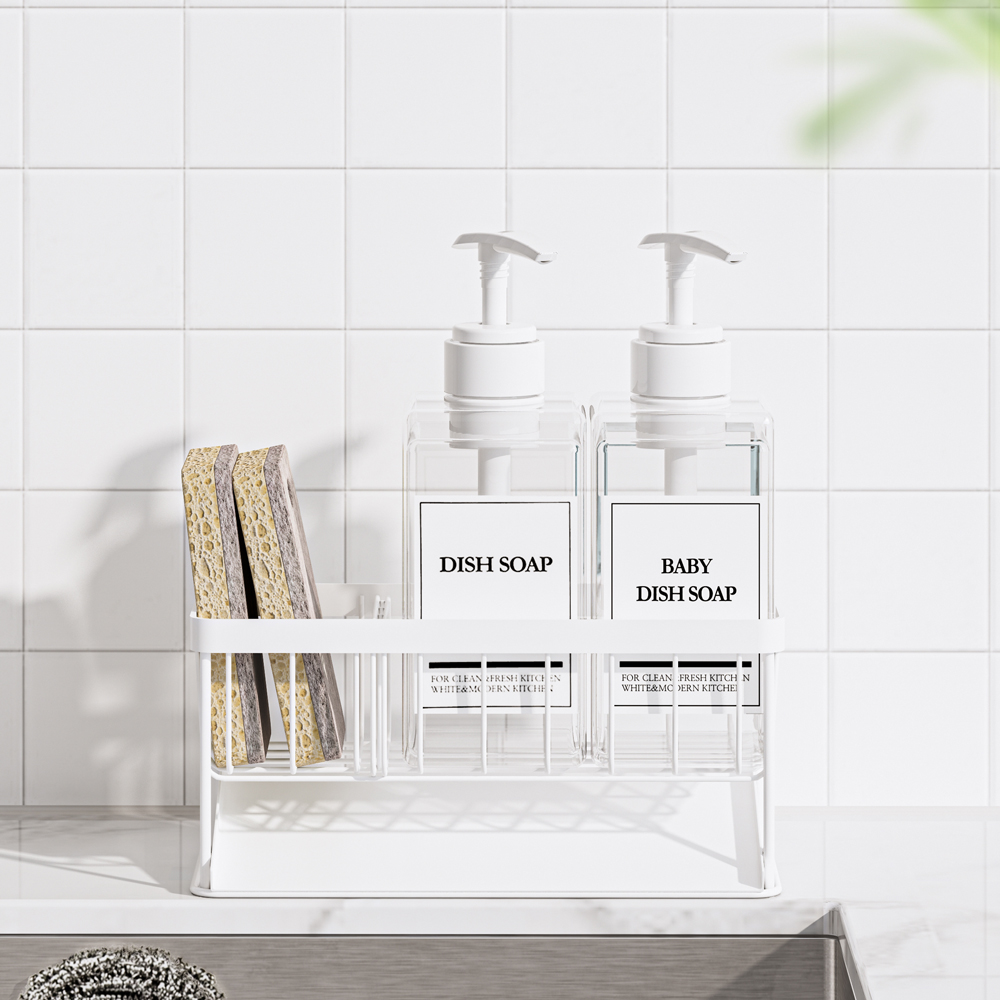 올스텐 수세미거치대 주방세제거치대 정리대 행주걸이 고무장갑걸이 화이트 30cm - 상세 이미지 5