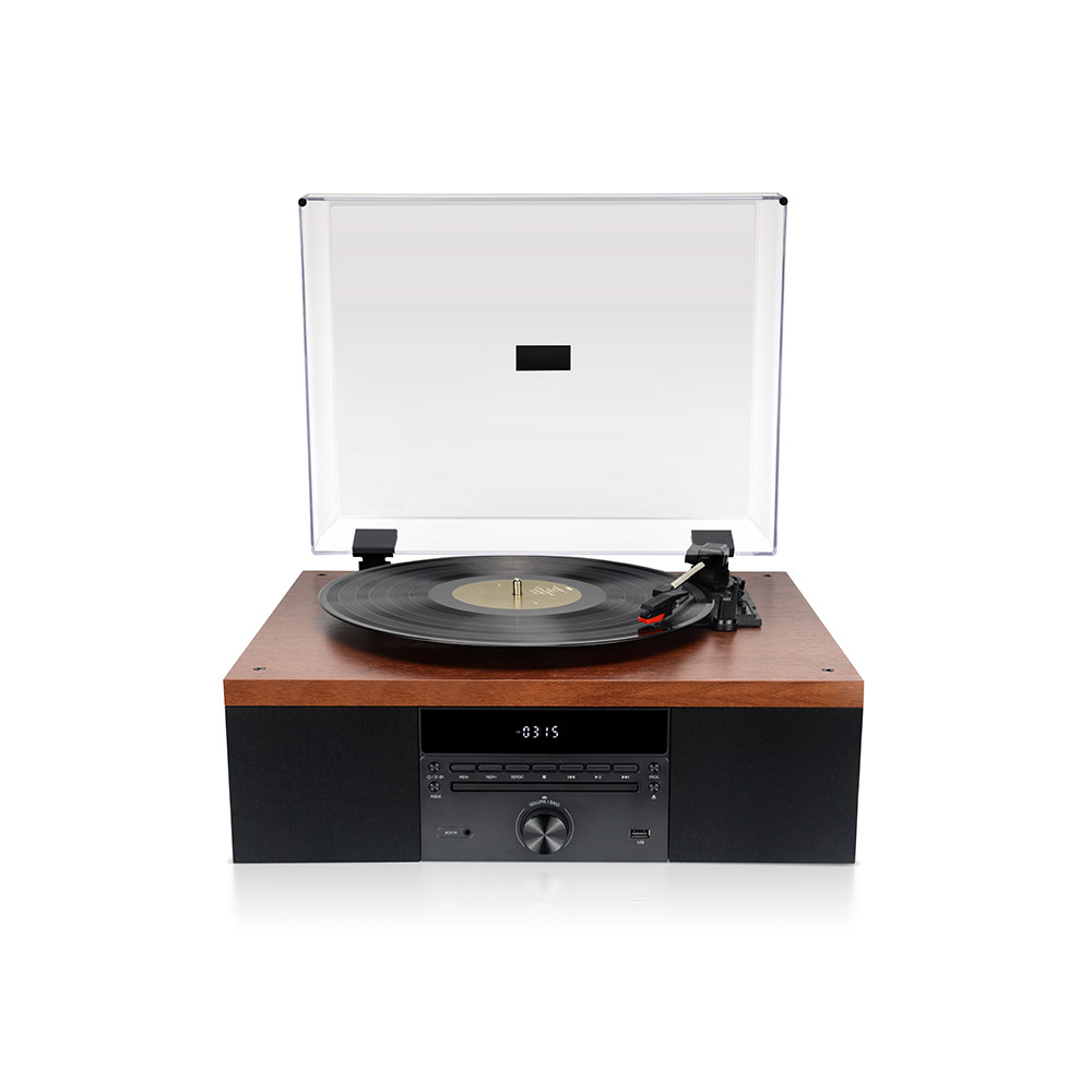브리츠 레트로 LP 턴테이블 블루투스 5.3 오디오 스피커 CD플레이 라디오 USB 재생 - 상세 이미지 2