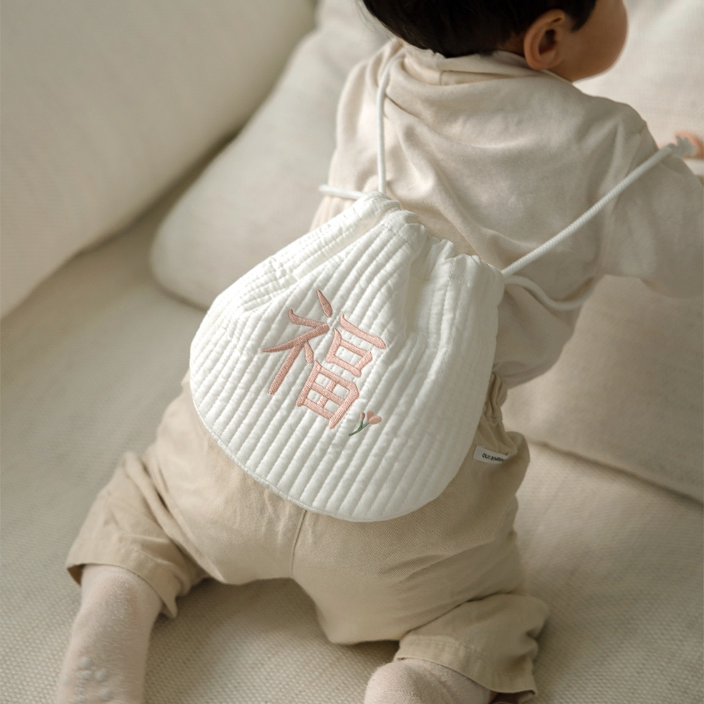 아기 복주머니 용돈가방 자수 복주머니 아기 용돈주머니