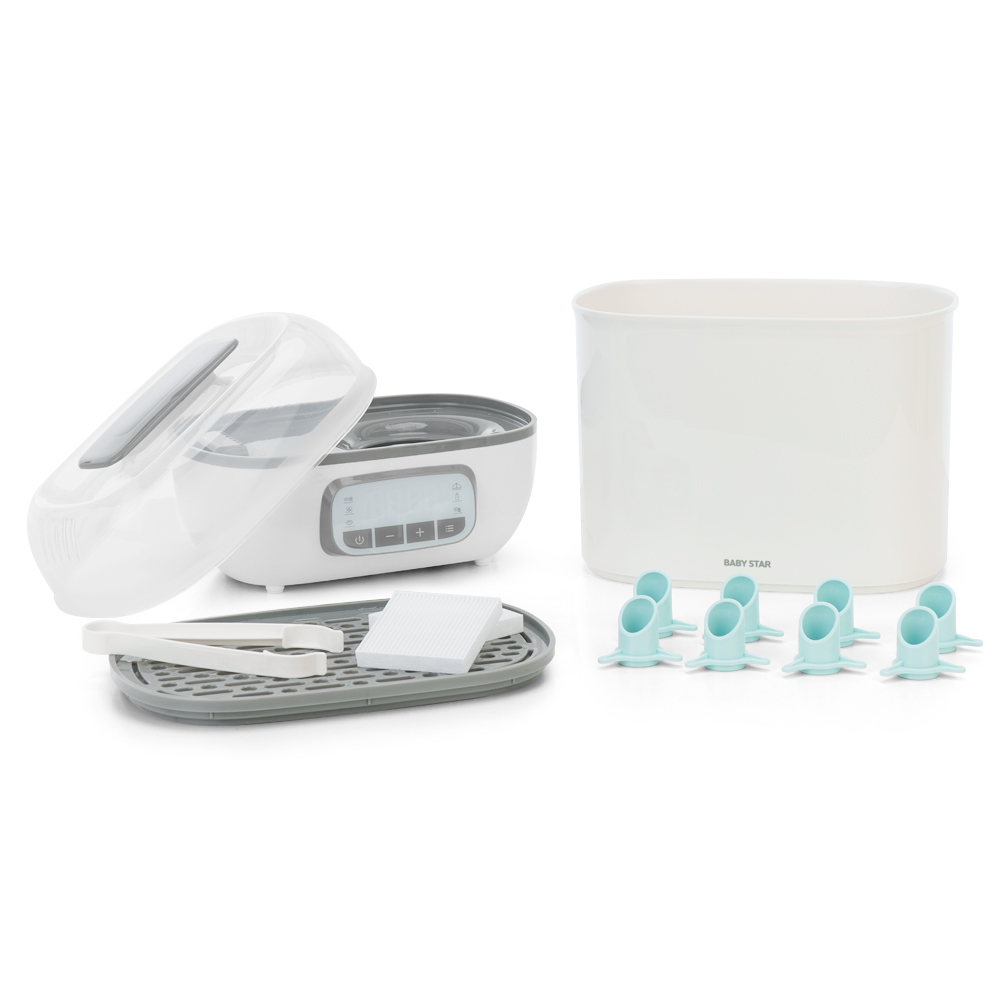 리빙웰 베이비스타 4in1 스팀 건조 젖병 소독기 BS610A