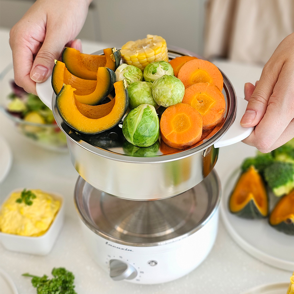라쿠진 올스텐 2단 계란찜기 전기찜기 에그쿠커 멀티스티머