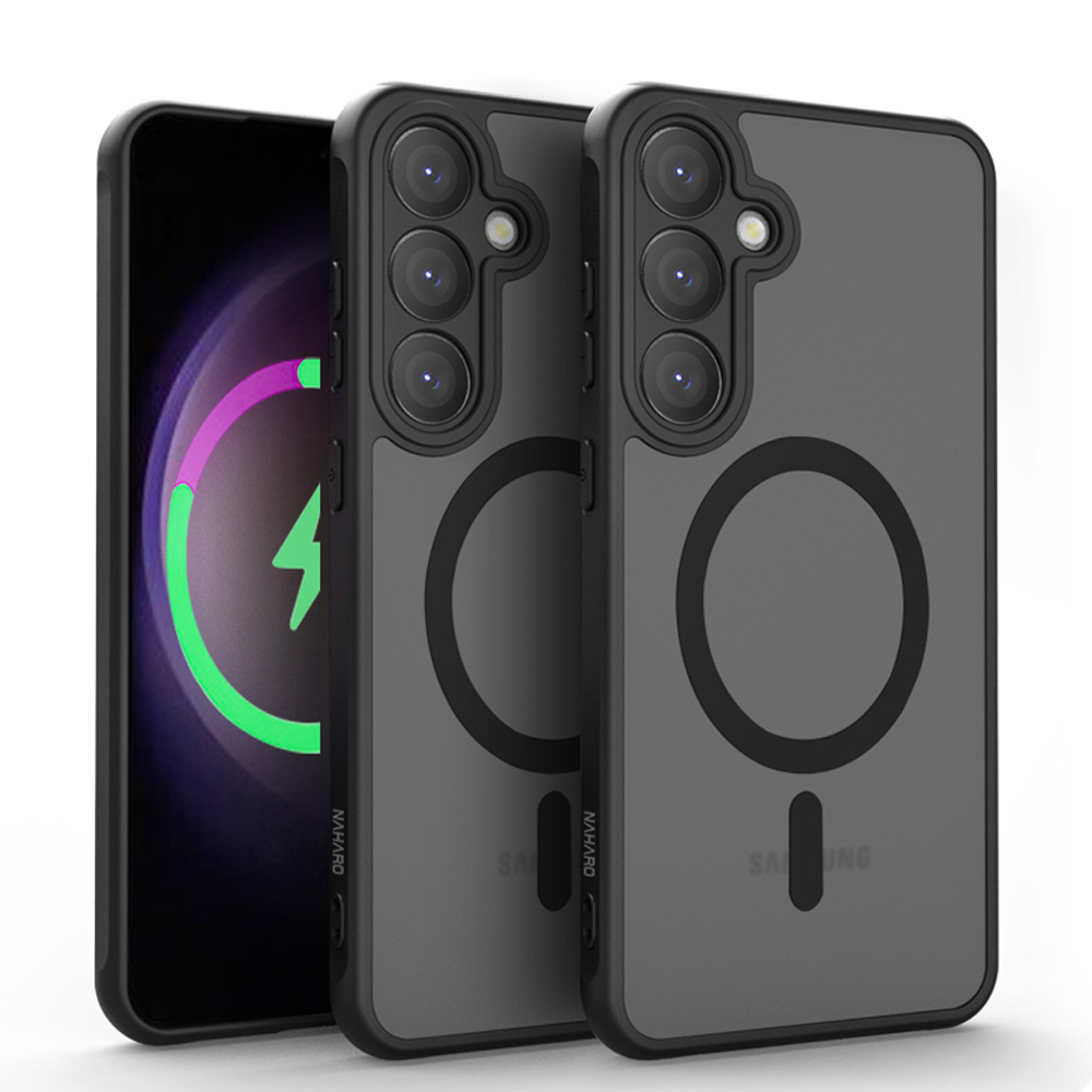 나하로 맥세이프 케이스 아머 하이브리드 블랙, 갤럭시S24 플러스