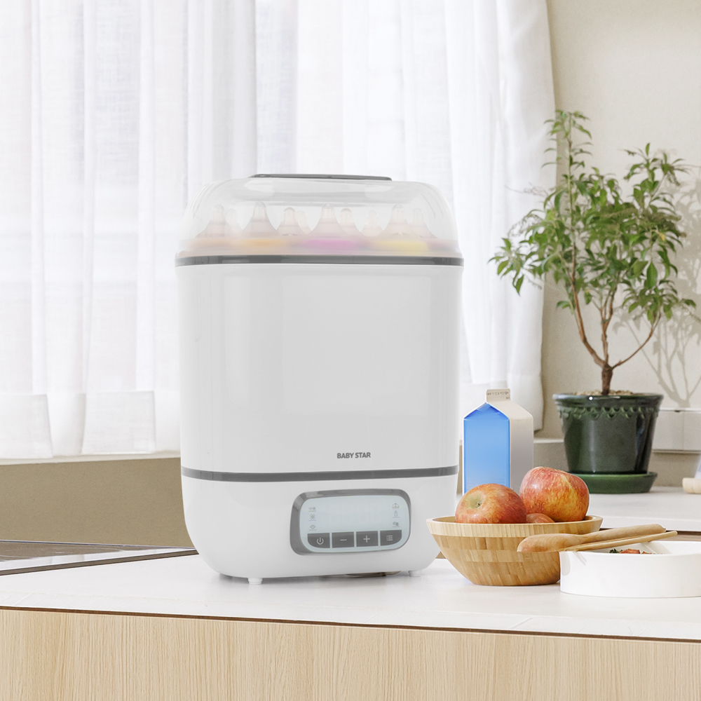 리빙웰 베이비스타 4in1 스팀 건조 젖병 소독기 BS610A