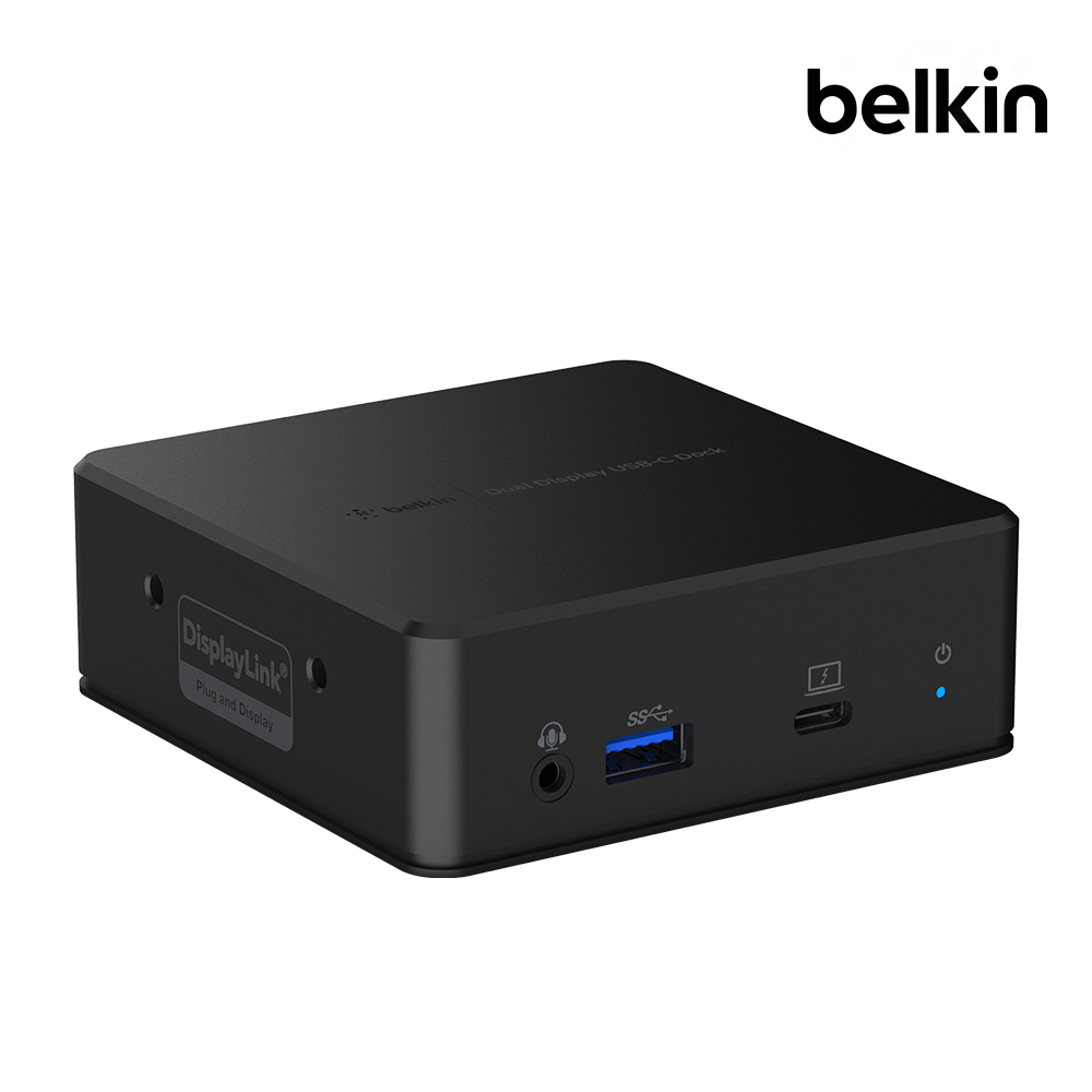 벨킨 USB-C타입 듀얼 디스플레이 도킹스테이션 멀티허브 듀얼모니터 85W 충전 HDMI 이더넷 INC002qc 맥북 프로 M1 호환 - 상품 이미지